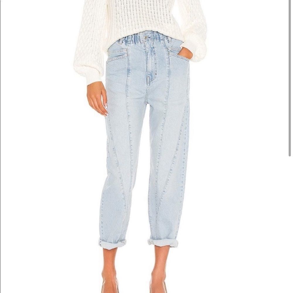 NWOT FREE PEOPLE Powell Boyfriend Pull On Jeans